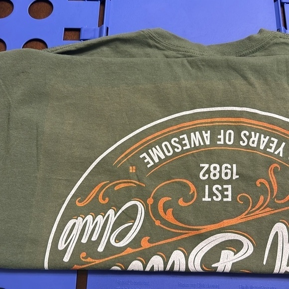 Gildan Heavy Cotton Graphic Screen T-Shirt Green Short Sleeve Size Large NWT - Picture 8 of 8